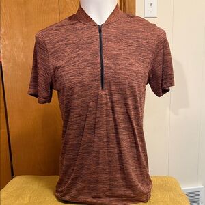 Lululemon Metal Vent Tech Short Sleeve Surge Tee Men’s Large Rust Orange